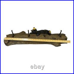 Lg Big Sky Carvers Jasper Bear Coat Rack Jeff Fleming Bearfoots Wall Hanger 26