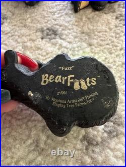 Lot Of 3 Bearfoots Bears Jeff Fleming 2 Bart & 1 Fuzz