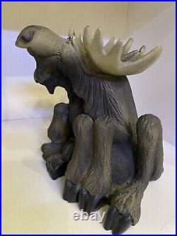 Lot Of Two Vintage Big Sky Carvers Bear Foots Mooses Moose Figurines