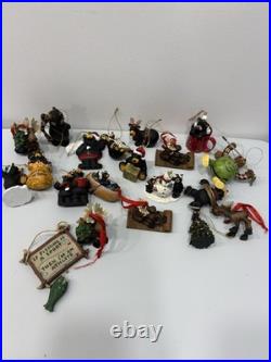 Lot of 20 Bearfoots Bear Christmas Tree Ornaments Jeff Fleming Big Sky Carvers