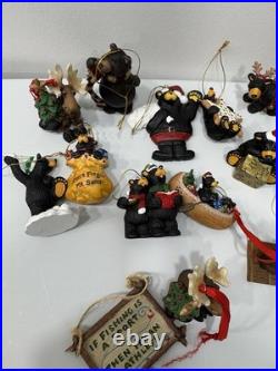 Lot of 20 Bearfoots Bear Christmas Tree Ornaments Jeff Fleming Big Sky Carvers