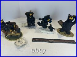 Lot of 4 Big Sky Carvers Jeff Fleming, Bearfoots Figurines Lot of 4 Big Sky Carvers Jeff Fleming, Bearfoots Figurines