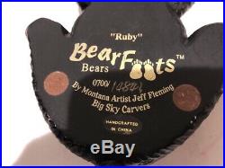 Lot of 5 Big Sky Carvers Bearfoots Bears by Montana Artist Jeff Fleming
