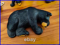 Lot of 6 Big Sky Carvers Bearfoots Bears Figurine VAN WINKLE By Jeff Fleming