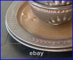 MASKWA RIDGE Bear Paw Set of 2 XL Dinner Plates 12 Big Sky Carvers Flemming