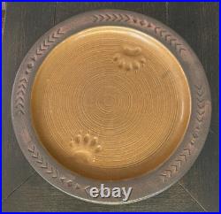 MASKWA RIDGE Bear Paw Set of 2 XL Dinner Plates 12 Big Sky Carvers Flemming
