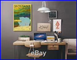 MT Big Sky Country Bear & Cub LP Artwork (24x36 Stretch Canvas)