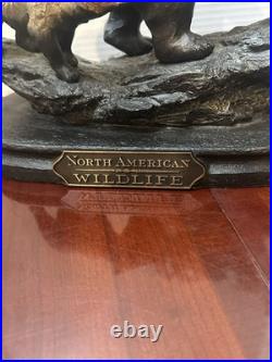 Marc Pierce Sculpture Mountain Matriarch Bear With Cub Big Sky Carvers