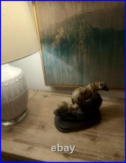 Marc Pierce Sculpture Mountain Matriarch Bear With Cub Big Sky Carvers