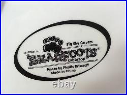 Moose Cookie Jar Big Sky Carvers BearFoots Bear Foots Ceramic small chip