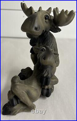 Moose Lovers Big Sky Carvers Bearfoots Mooses Whimsical Resin Figurine