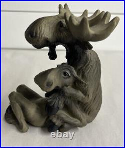 Moose Lovers Big Sky Carvers Bearfoots Mooses Whimsical Resin Figurine
