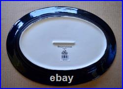 NEW BIG SKY CARVERS BLACK BEAR CASSEROLE DISH PLATTER 15.5 BRUSHWERKS Stunning