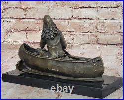 NEW BIG SKY CARVERS BRONZE SCULPTURE ORIGINAL MILO CANOE TRIP BEAR BEARS CUB Art