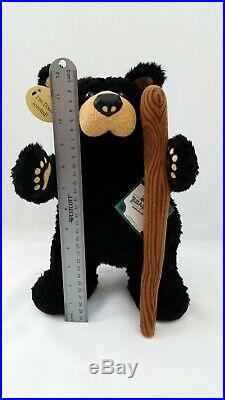 NEW Big Sky Carvers 1996 Poseable Plush Bearfoot Bear Walking Stick Jeff Fleming