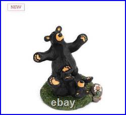 New Big Sky Carvers Bear Play Figurine Bearfoots Jeff Fleming 3005080197