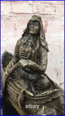 New Big Sky Carvers Bronze Sculpture Original Milo Canoe Trip Bear Bears Gift