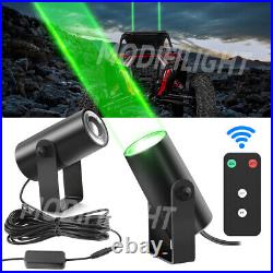 Offroad 2PCS Sky Tracer Spot Beam Green Laser Whip Light Pods withRemote ATV UTV