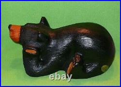 Original BIG SKY BEARS by Jeff Fleming Montana LAYING ON BELLY & PAWS ON CHEEKS