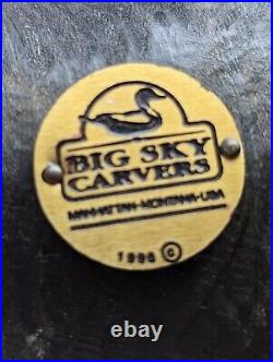 Original Big Sky Carvers Vintage 1996 Black Dog 12 Inches Tall