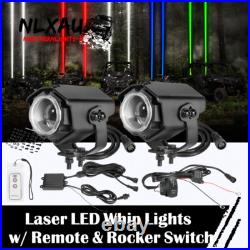 Pair Laser LED Whip Light Pods Overlanding Offroad Marine Boat UTV Sky Tracer 2