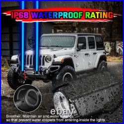 Pair Laser LED Whip Light Pods Overlanding Offroad Marine Boat UTV Sky Tracer 2