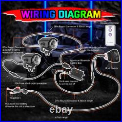 Pair Laser LED Whip Light Pods Overlanding Offroad Marine Boat UTV Sky Tracer 2