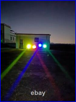 Pair Laser LED Whip Light Pods Overlanding Offroad Marine Boat UTV Sky Tracer 2