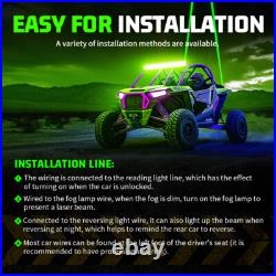 Pair Sky Tracer Laser Whip Lights Antenna with Remote for Can-Am Maverick X3 Max