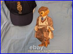 Polo Ralph Lauren Bear Sky Blue T-shirt Hat 2XL Big Embroidered Pocket $140