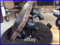 RARE Bear Foots CIRCLE OF BEARS By Jeff Fleming Big Sky Carvers Candle Holder