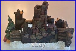 RARE Bearfoots Bears Jeff Fleming Christmas Eve Large 12 Figurine