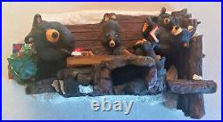 RARE Bearfoots Bears Jeff Fleming Christmas Eve Large 12 Figurine