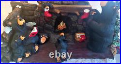 RARE Bearfoots Bears Jeff Fleming Christmas Eve Large 12 Figurine