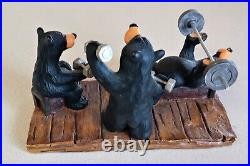 RARE Bearfoots Bears Jeff Fleming Pumping Iron 7 Figurine