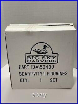 RARE Bearfoots Big Sky Carvers Fleming Beartivity II (2) Nativity Set Figurines