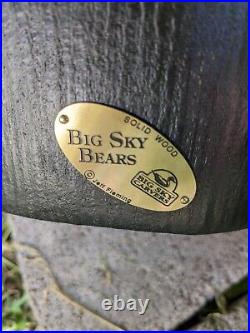 RARE Big Sky Carvers Jeff Fleming Wood Bear. Lrg. 29 Entry, Side Table/Shelf