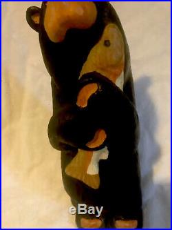 RARE WOOD BIG SKY CARVERS Trout Fish BEAR BY JEFF FLEMING 12 TALL BRASS BADGE