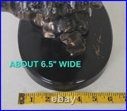 REPAIRED Marc Pierce Home Schooled Bear + Cubs Fishing Sculpture Big Sky Carvers