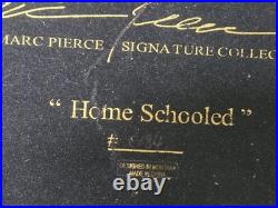 REPAIRED Marc Pierce Home Schooled Bear + Cubs Fishing Sculpture Big Sky Carvers