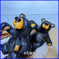RIVER RAFTERS Bears Figurine Big Sky Carvers Bear Foots by Jeff Fleming NEW Lmtd