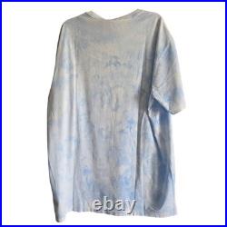 Ralph Lauren Polo Bear T Shirt Sky Blue Cloud Tie Dye Graphic Print Mens XLT