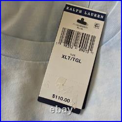 Ralph Lauren Polo Bear T Shirt Sky Blue Cloud Tie Dye Graphic Print Mens XLT