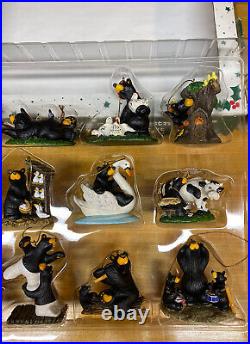 Rare BearFoots By Jeff Fleming 12 Days Of Christmas Big Sky Carvers Ornaments