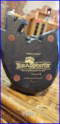 Rare! Bearfoots Mama's Home By Jeff Fleming Big Sky Carvers