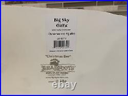 Rare Big Sky Carvers BEARFOOTS BEAR By Jeff Fleming CHRISTMAS EVE Figurine EC