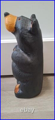 Rare Big Sky Carvers Jeff Fleming Black Bear Wood Carving