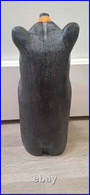 Rare Big Sky Carvers Jeff Fleming Black Bear Wood Carving