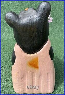 Rare Big Sky Carvers Wood Carved Bear Gert By Artist Jeff Fleming 619 Of 4950
