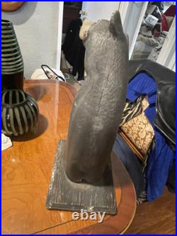 Rare Big Sky Carvers Wooden Carved Old Bear Western Pine 20 Manhattan Montana